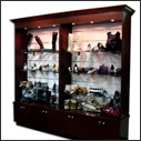 Custom Wall Display Showcases & Cabinets