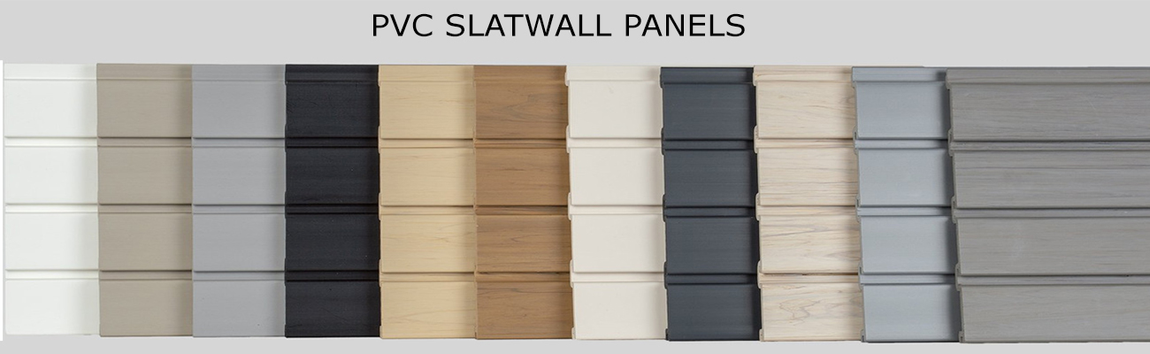 PVC Plastic Slatwall and Accessories
