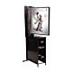 poster display, flip style poster display, poster display with rolled poster storage