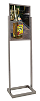 Bulletin Sign Holder with Rectangular Tubing Base 