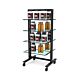 26″ Retail Shelving Vertik Stand for 8 Shelves, 10″-12″D | Chic Black, 1-Section. Setting Dimensions: 26