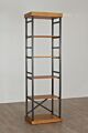 The Soho single etagere features 6-levels and has a sturdy metal frame with distressed pine or white wood shelves. Dimensions : 26 L x 18