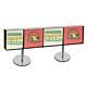 Create an eye-catching display for your t-shirts with this 4-across double-sided metal display box. The display measures 48