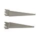 Alta Satin Chrome Shelf Bracket Set.  Each Bracket Set Includes:1 - Right Side Shelf Bracket and 1 - Left Side Shelf Bracket. Finish - Satin Chrome Finish.  