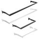 Aspect Hangrails adds hanging apparel to the Aspect Merchandisers. Dimensions: 21-1/4 in. W x 11-31/64 in. L x 1 in. H or 45-1/4 in. W x 11-31/64 in. L x 1 in. H. Made from 1