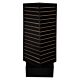 The Black Rotating Cube Slatwall Merchandiser measures 20