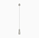 Cable Display Kit – 4 Single Multi-Position Glass Shelves/Panels Connector.  For glass shelf/panel: Length: up to 36
