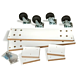 Caster Kits for Slatwall Merchandisers