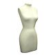 Classic Style Dress Form measures Height- 33″, Bust- 34 1/2″, Waist- 25″, Hip- 37″, 7/8″ flange to fit base and Neck: 113mm.   
