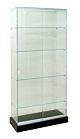 Value Line Frameless Full View Wall Case comes with a black base, plunger lock and  (4) 14