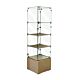Simple, easy to build, the glass bin tower display unit comes knocked down for easy shipping. Comes with everything you need and it is easy to assemble.  