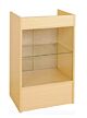 Glass Front Cash Register Stand Maple
