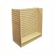 The Maple Gondola Slatwall Merchandiser offers a large amount of display space with a relatively small footprint.  The gondola design provides 48 square feet of display area while taking up only 8 square feet of floorspace and uses all slatwall display ac
