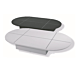 Round Wood platform base allows your glass cubbies to be raised 6 inches off the floor. Size Available:  30
