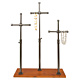 Pipeline Triple Accessory Merchandiser features three individual uprights that can be adjusted from 15½