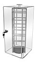 Locking Revolving Earring Display made from Acrylic,displays up to 48 of the 2