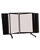 The Table Top Flash Display Stand comes with 10, 20 or 30 panels, viewable on 2 sides. The sturdy, steel, multi panel flip display is durable and can take the constant day-to-day flip through browsing.  