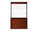 The TD-260 is a glass display cabinet with four LED top lights and two fully adjustable 1/4” thick glass shelves. 