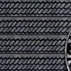 Tire Tread Textured Slatwall Panels measure 3/4''D x 2' Hx 8'L' with grooves spaced 6'' apart.  Textured slatwall panels come complete with paint matched aluminum groove inserts for added strength.  