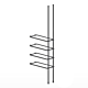 Floor to Ceiling Tube Extension Kit for 4 Glass Shelves