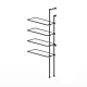 Floor to Wall Tube Extension Kit for 4 Glass Shelves 