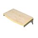 SFL MDF shelf with silver/black powder coated brackets and white/black/maple melamine finish. This shelving with brackets fits slotted uprights of SFL units. Dimensions: 24