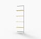 Vertik Wall Mounted Retail Display Shelf Unit, For 4 Shelves, 10″-12″D | Pure White, Extension, 1-Section