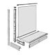 in stock steel wall gondola shelving