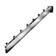 Chrome Rectangular Tubing 7 Cube Waterfall. Designed to work with all Slatwall, Gridwall, Slatstrips, Steel Outrigger and Wall Standard systems. Fits 1/2